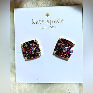 Kate Spade glitter earrings NWT
